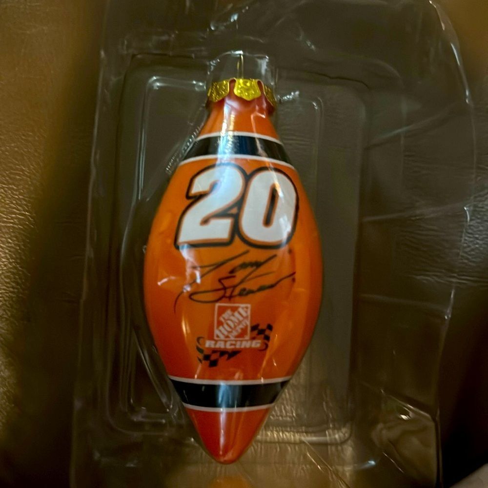 TONY STEWART CHRISTMAS ORNAMENT. Forever Collectibles. 2008 Tear drop shaped